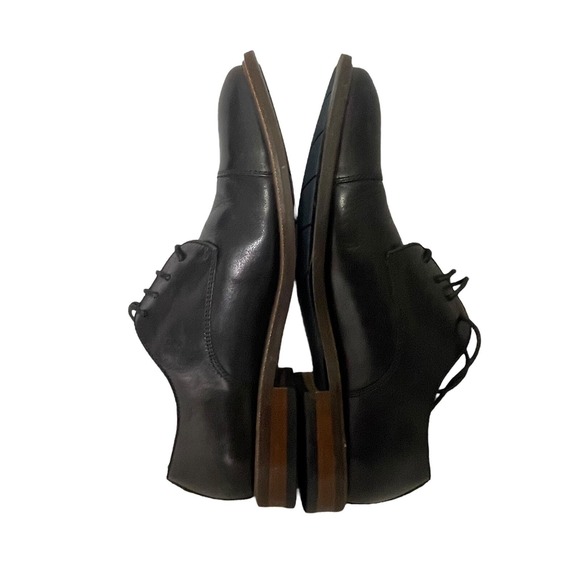 Vince Camuto‎ VY- Lamson Mens Black Leather Oxford Dress Shoes Size 9M main image 4